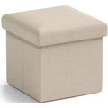 Ornavo Home Collapsible Square Small Storage Ottoman - 12 Inch