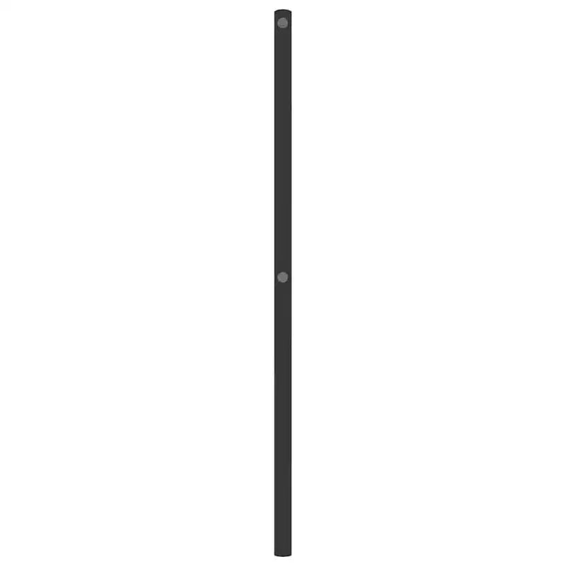 vidaXL Tête de lit en métal, Tête de lit en acier pour lit, Noir, Jumeau