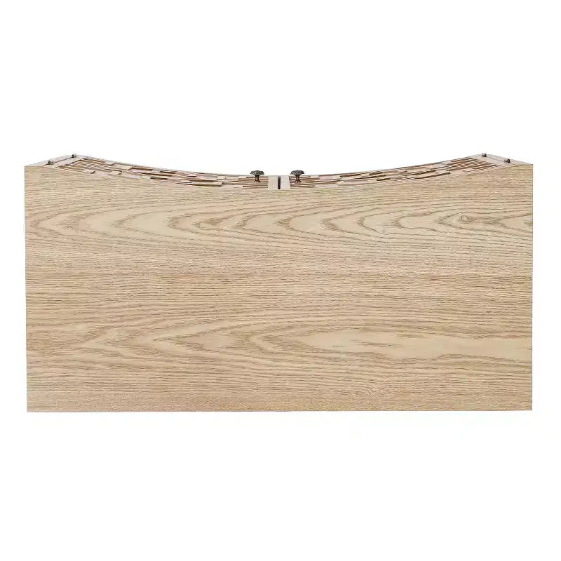 Christopher Knight Home Sonja Buffet d'appoint contemporain à motif géométrique avec étagères réglables et portes