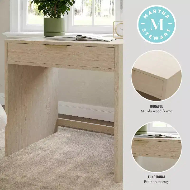 Bureau modulaire à un tiroir Martha Stewart Kayden Home Office