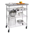 Seville Classics Stainless Steel Top NSF certified Utility Worktable Cart
