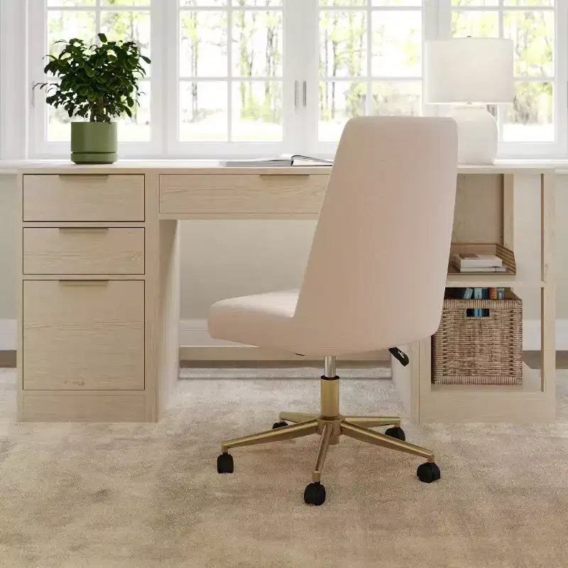 Chaise de bureau rembourrée Maeve Martha Stewart