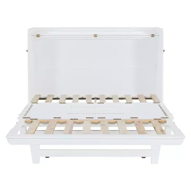 Lit escamotable Queen Size Whisen Modern Design, repliable en armoire avec pieds en fer