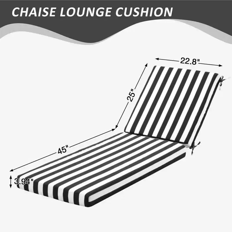 Coussin de chaise longue d'extérieur EROMMY