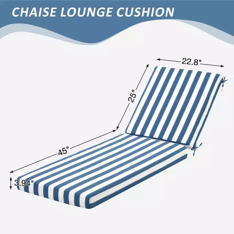 Coussin de chaise longue d'extérieur EROMMY