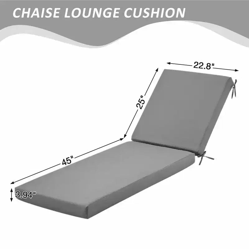 Coussin de chaise longue d'extérieur EROMMY