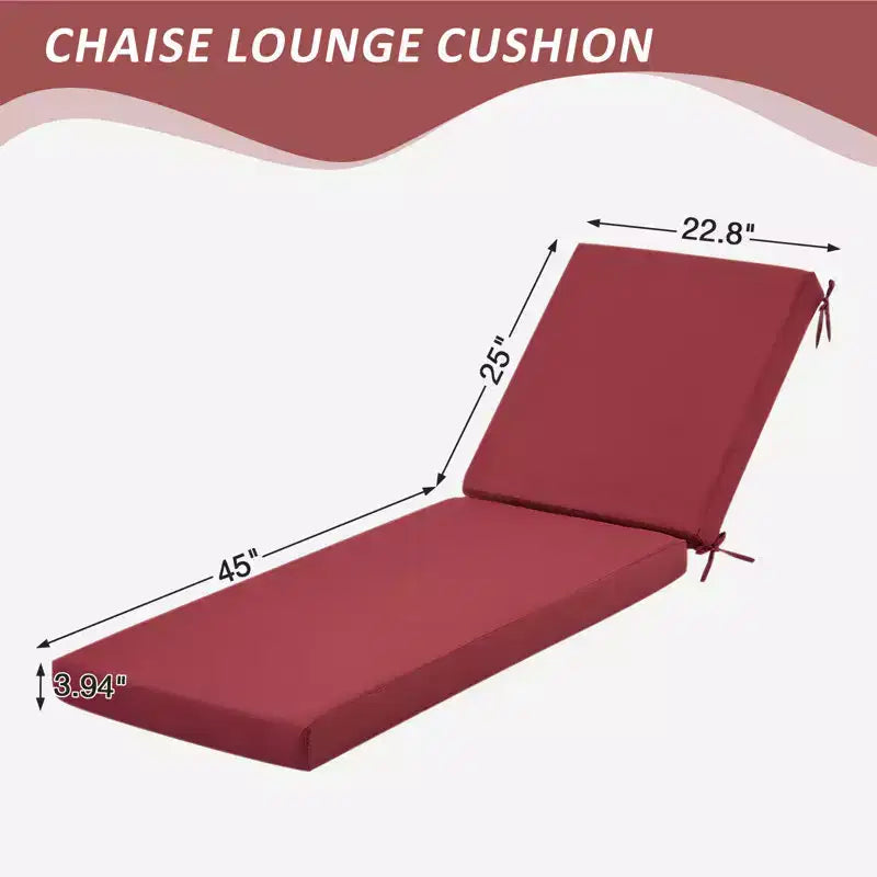 Coussin de chaise longue d'extérieur EROMMY