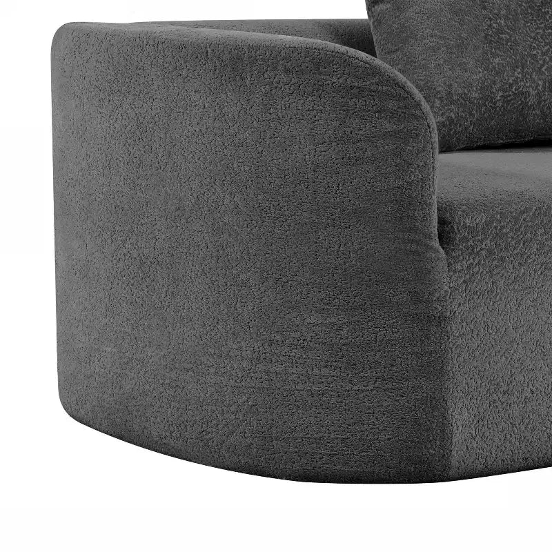 Canapé d'angle incurvé moderne Christopher Knight Home 116 avec éponge haute densité et 4 oreillers