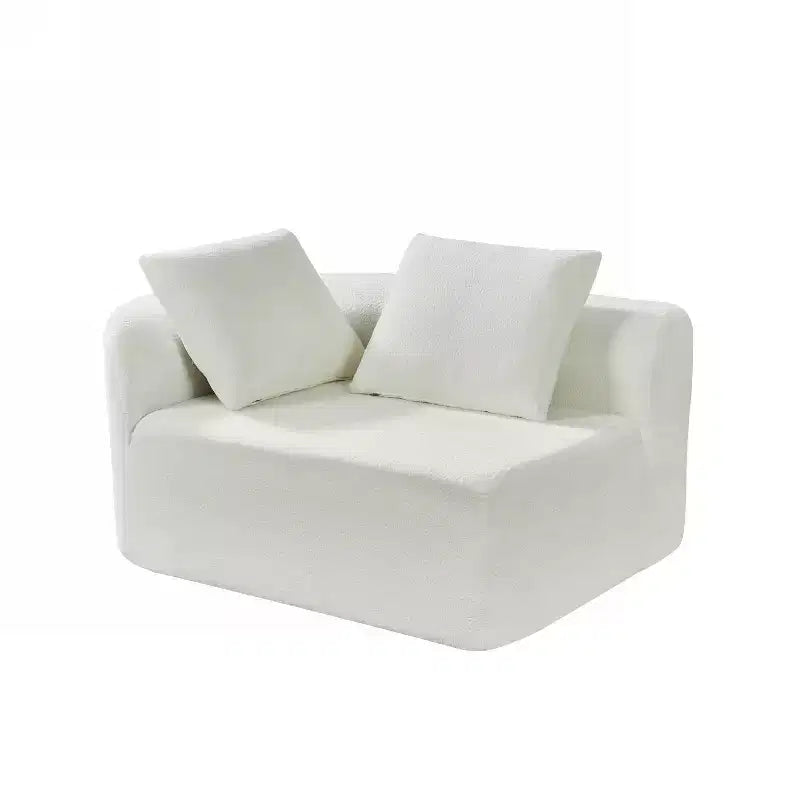 Canapé d'angle incurvé moderne Christopher Knight Home 116 avec éponge haute densité et 4 oreillers