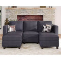 Belffin Modular Sectional Sleeper Sofa with Storage Ottoman, Corduroy Luxury Sectional Sofa with Chaise Convertible Modern Sectional for Living Room