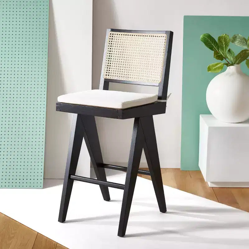 Tabouret de bar Colette en rotin - SFV4134 - Safavieh Couture