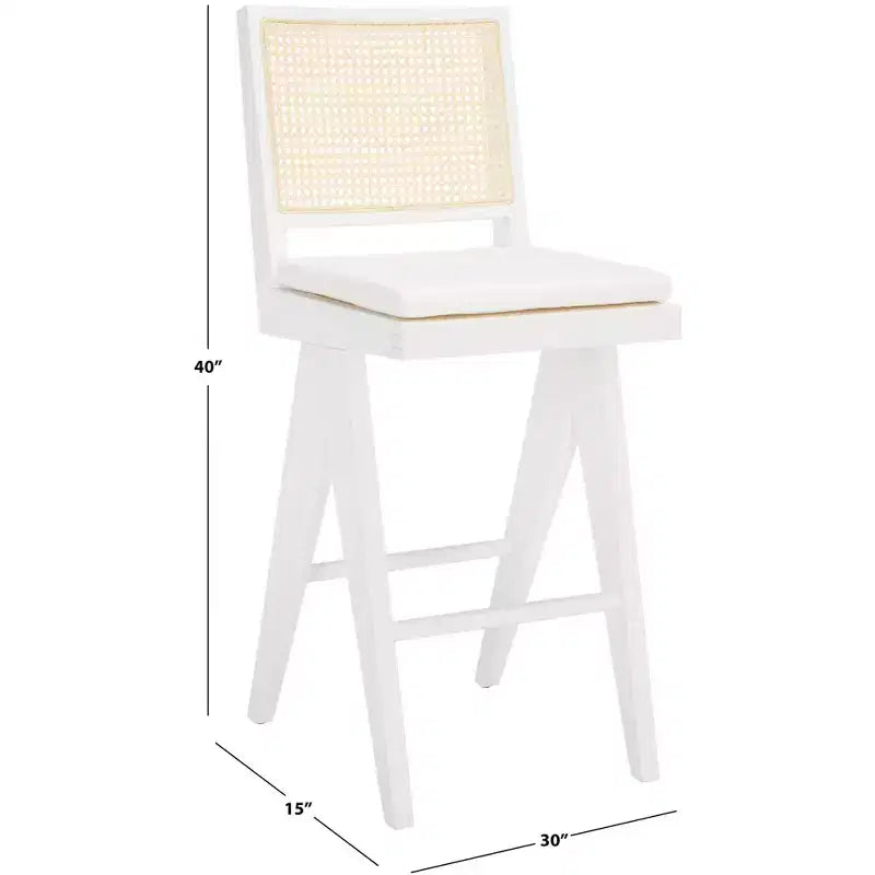 Tabouret de bar Colette en rotin - SFV4134 - Safavieh Couture