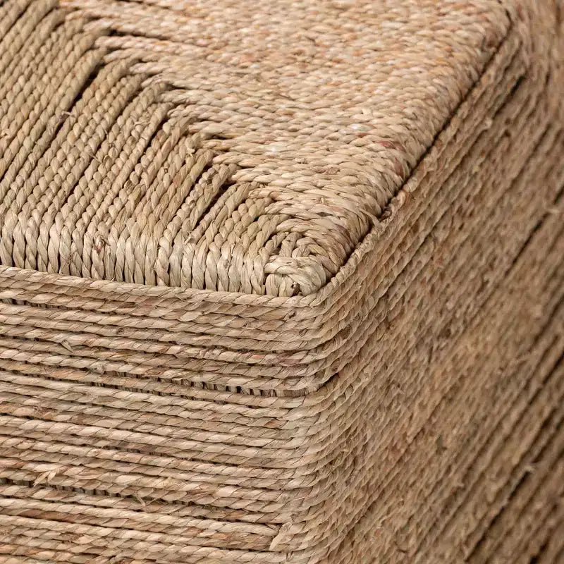 Table basse en jonc de mer naturel bali & pari Nakita Japandi
