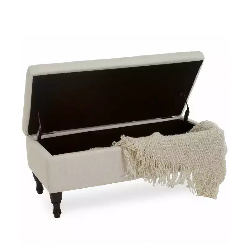 Banc-ottoman de rangement capitonné contemporain GDFStudio Breanna