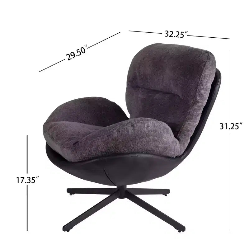 Fauteuil d'appoint pivotant à 360° Vatros, Fauteuils d'appoint pour salon