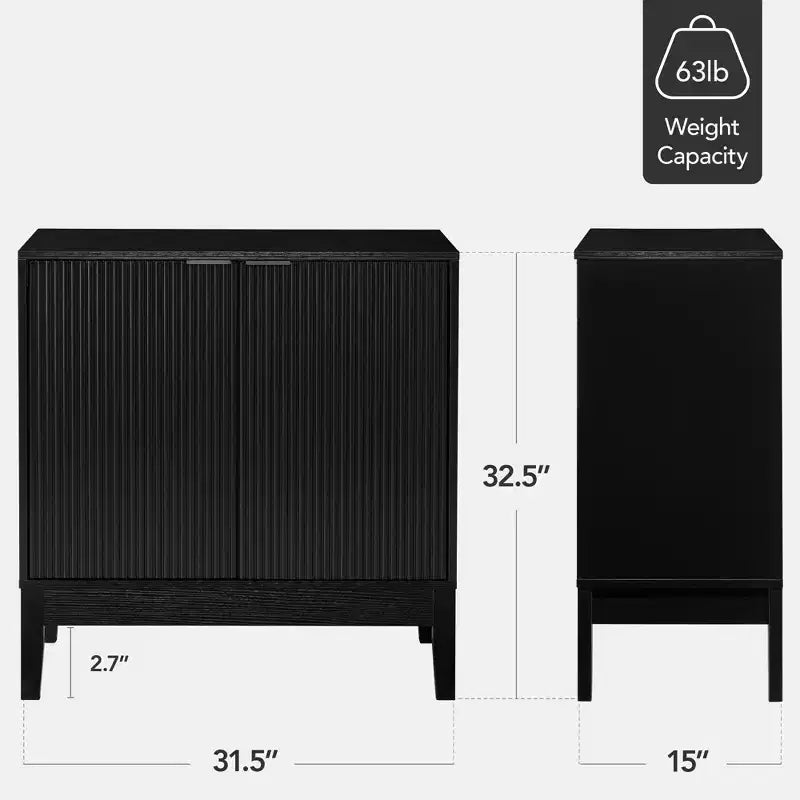 Meuble de rangement 2 portes Best Choice Products avec portes à fermeture douce, meuble d'appoint polyvalent