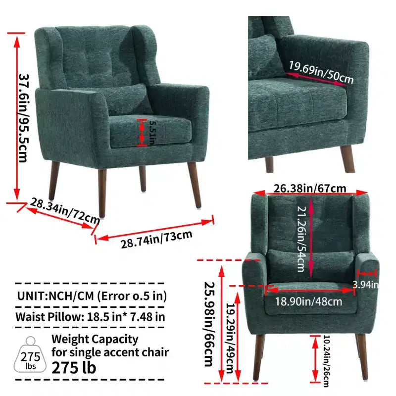 Fauteuil d'appoint moderne Vatros pour le salon
