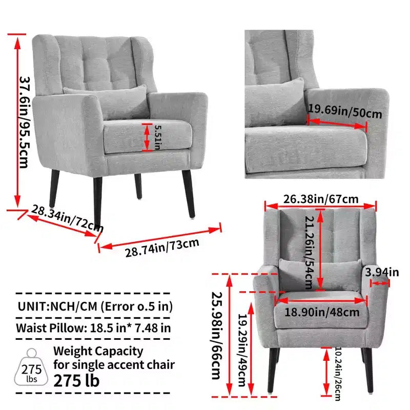 Fauteuil d'appoint moderne Vatros pour le salon