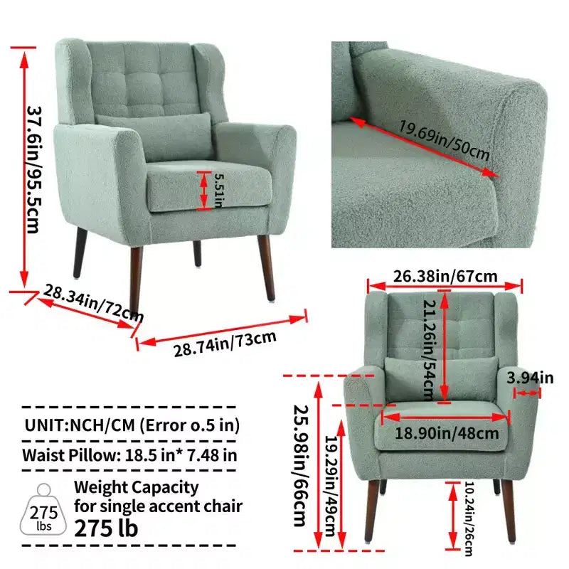 Fauteuil d'appoint moderne Vatros pour le salon