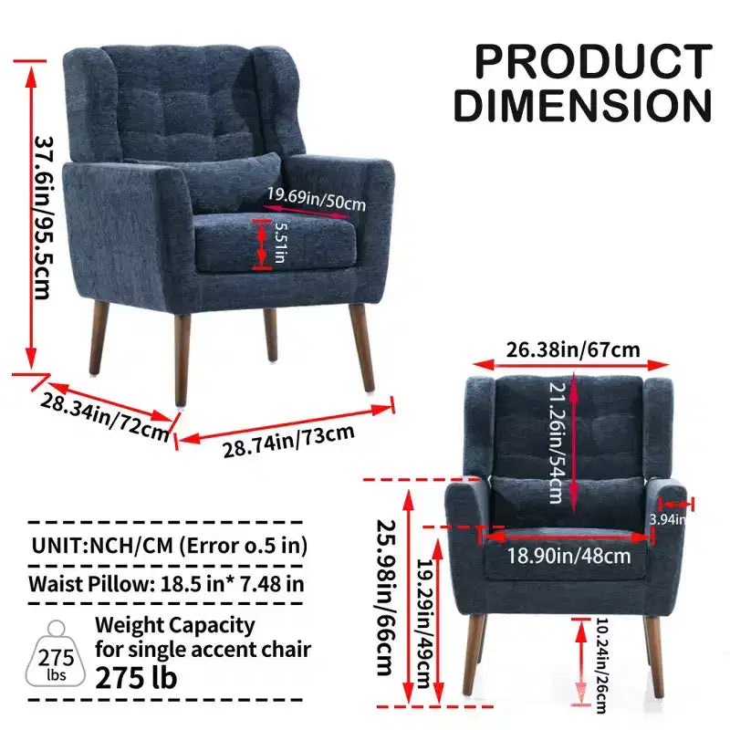Fauteuil d'appoint moderne Vatros pour le salon