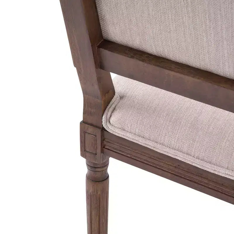 Christopher Knight Home Carina Chaise de salle à manger capitonnée en bois d'hévéa de style campagnard français (lot de 6)