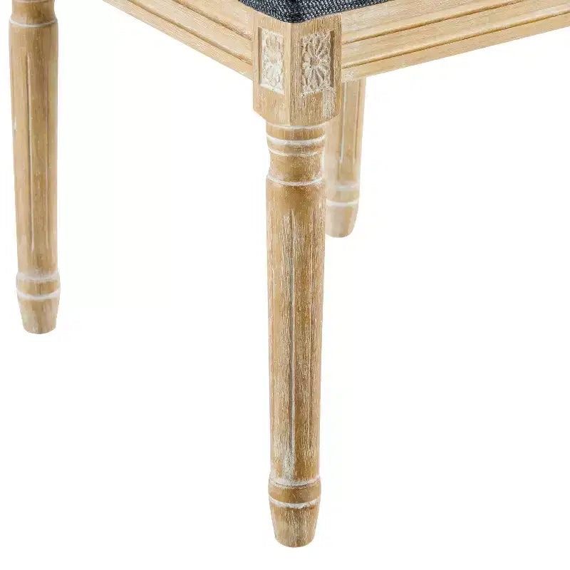 Christopher Knight Home Carina Chaise de salle à manger capitonnée en bois d'hévéa de style campagnard français (lot de 6)
