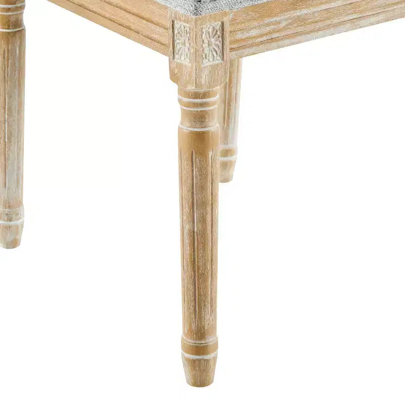 Christopher Knight Home Carina Chaise de salle à manger capitonnée en bois d'hévéa de style campagnard français (lot de 6)