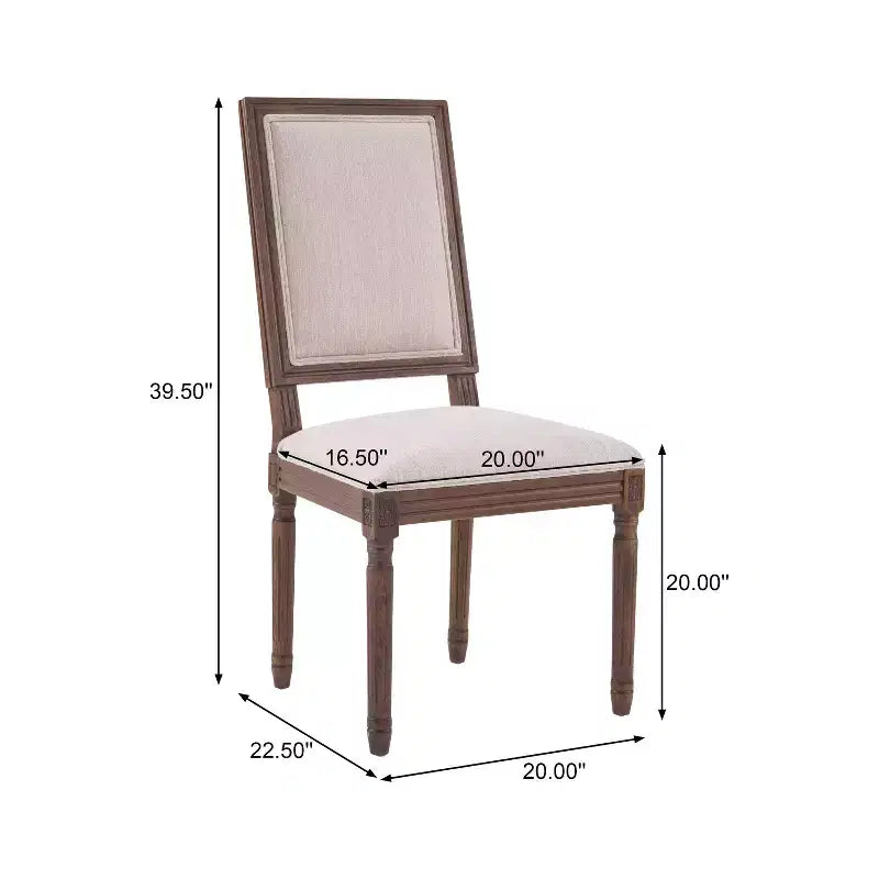Christopher Knight Home Carina Chaise de salle à manger capitonnée en bois d'hévéa de style campagnard français (lot de 6)