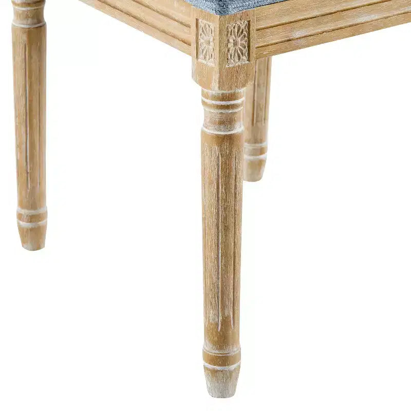 Christopher Knight Home Carina Chaise de salle à manger capitonnée en bois d'hévéa de style campagnard français (lot de 6)