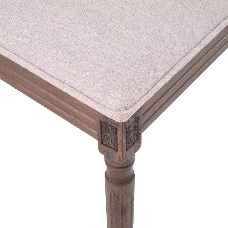 Christopher Knight Home Carina Chaise de salle à manger capitonnée en bois d'hévéa de style campagnard français (lot de 6)