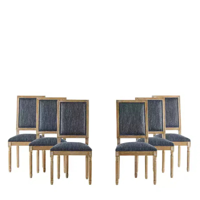 Christopher Knight Home Carina Chaise de salle à manger capitonnée en bois d'hévéa de style campagnard français (lot de 6)