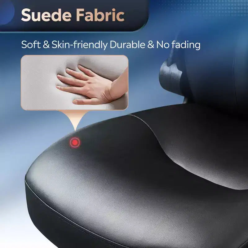 Chaise de bureau ergonomique à dossier haut, chaise de bureau avec accoudoirs rabattables réglables, soutien lombaire et appuie-tête épais