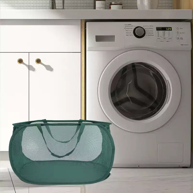 Unique Bargains Panier à Linge Pliant Simple Couche 22,83x14,17x14,17 1 Pièce