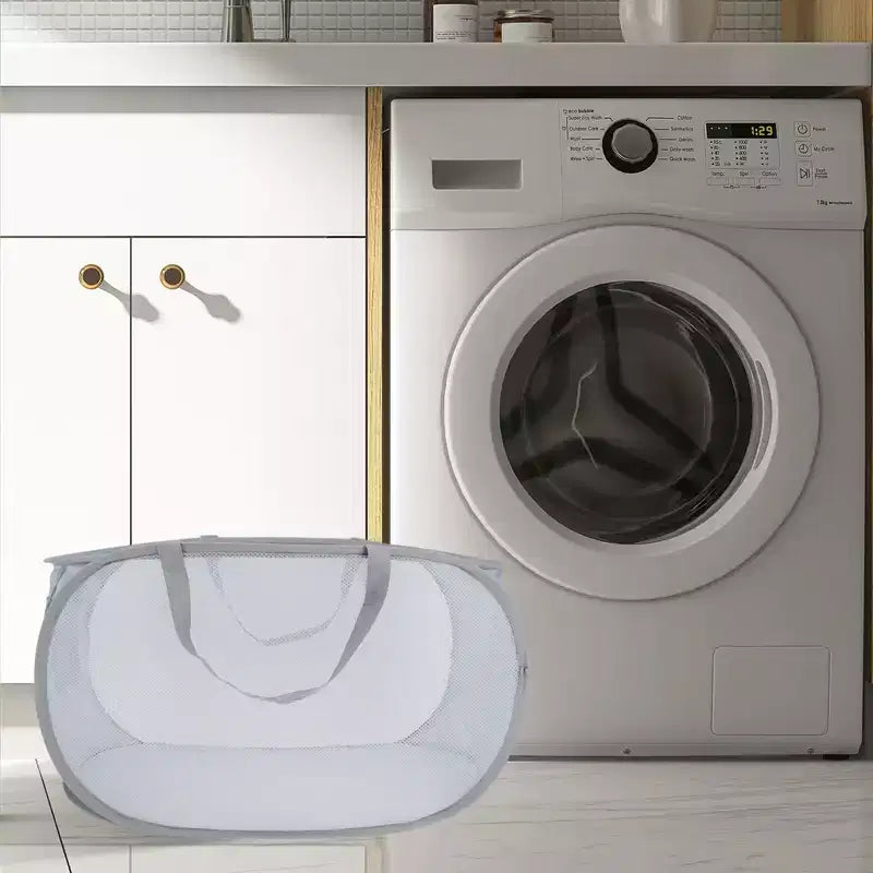 Unique Bargains Panier à Linge Pliant Simple Couche 22,83x14,17x14,17 1 Pièce