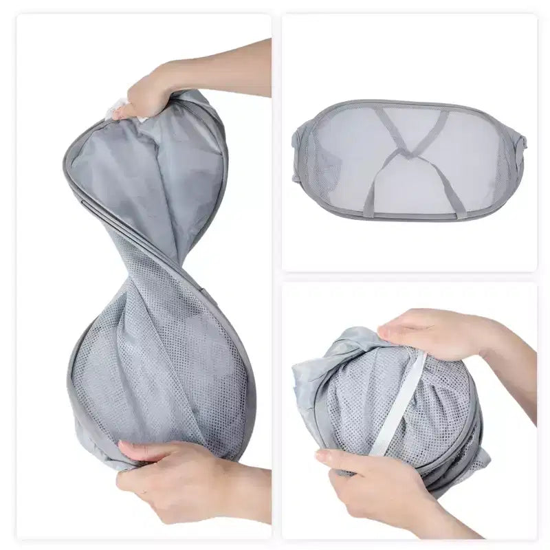 Unique Bargains Panier à Linge Pliant Simple Couche 22,83x14,17x14,17 1 Pièce