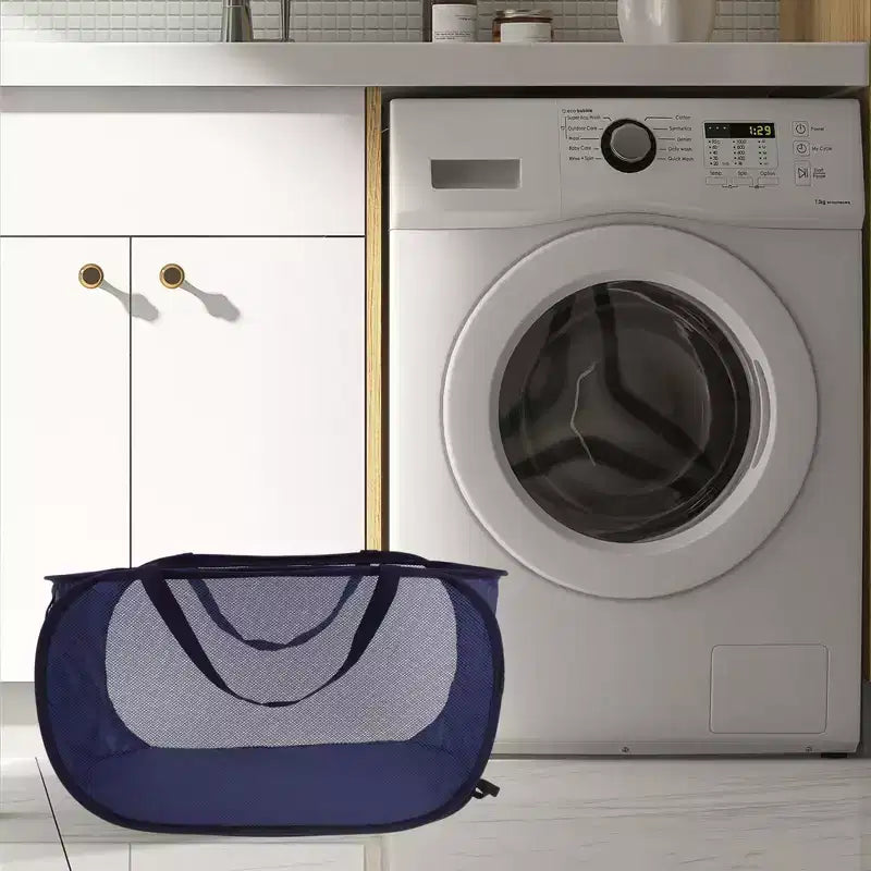 Unique Bargains Panier à Linge Pliant Simple Couche 22,83x14,17x14,17 1 Pièce