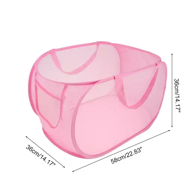 Unique Bargains Panier à Linge Pliant Simple Couche 22,83x14,17x14,17 1 Pièce
