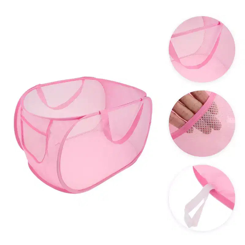 Unique Bargains Panier à Linge Pliant Simple Couche 22,83x14,17x14,17 1 Pièce