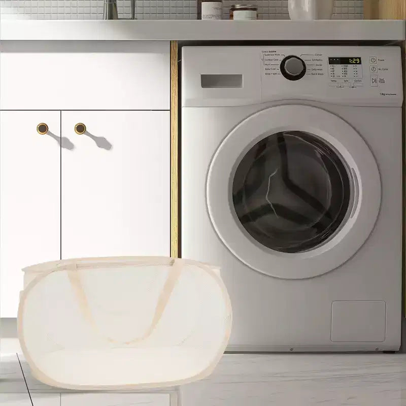 Unique Bargains Panier à Linge Pliant Simple Couche 22,83x14,17x14,17 1 Pièce