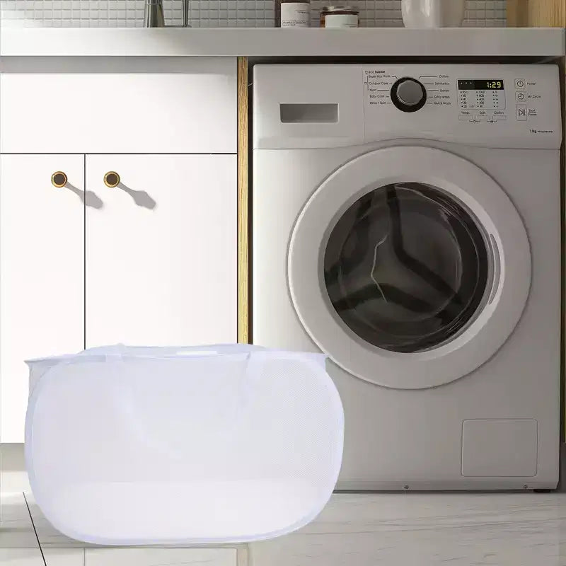 Unique Bargains Panier à Linge Pliant Simple Couche 22,83x14,17x14,17 1 Pièce