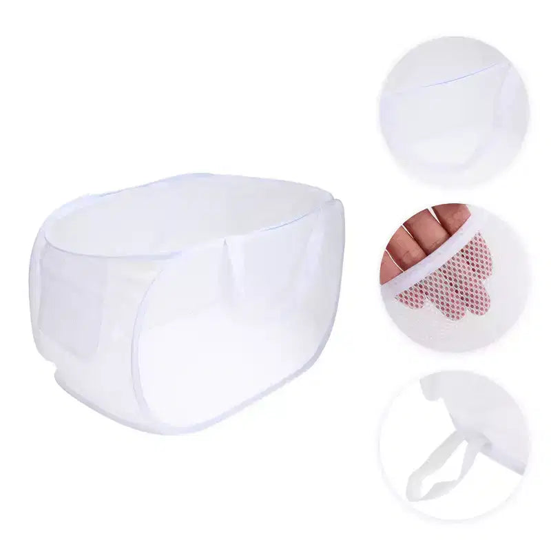 Unique Bargains Panier à Linge Pliant Simple Couche 22,83x14,17x14,17 1 Pièce