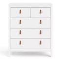 HomeStock Madrid 5 Drawer Chest Modern-Traditional Style 189 X 324 X 3894