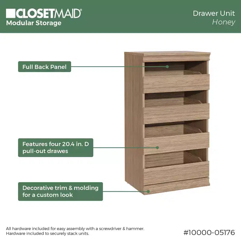 Meuble de rangement modulaire 4 tiroirs ClosetMaid - ClosetMaid