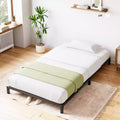 Whizmax 6 Inch Bed Frame No Box Spring Needed, Heavy Duty Metal Platform Bed Frame Twin Size for Bedroom Easy Assembly, Noise Free, Black