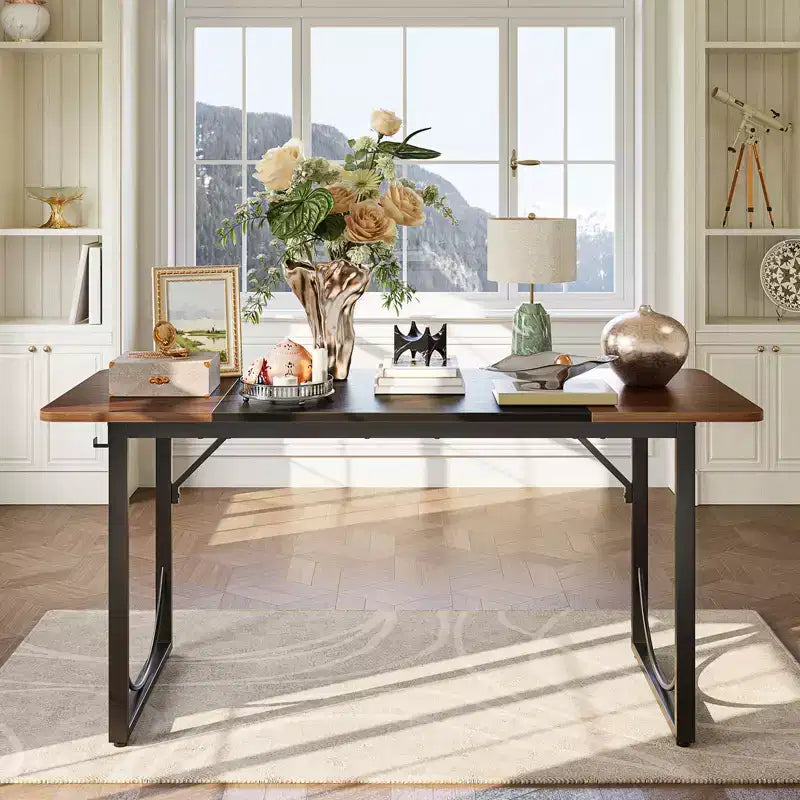 PINMOCO Bureau d'angle de 63 pouces pour la maison, bureau d'ordinateur moderne avec plateau en bois imperméable et cadre en métal pour salle d'étude