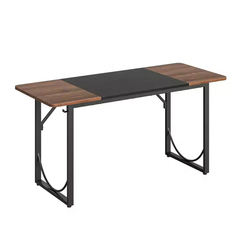 PINMOCO Bureau d'angle de 63 pouces pour la maison, bureau d'ordinateur moderne avec plateau en bois imperméable et cadre en métal pour salle d'étude