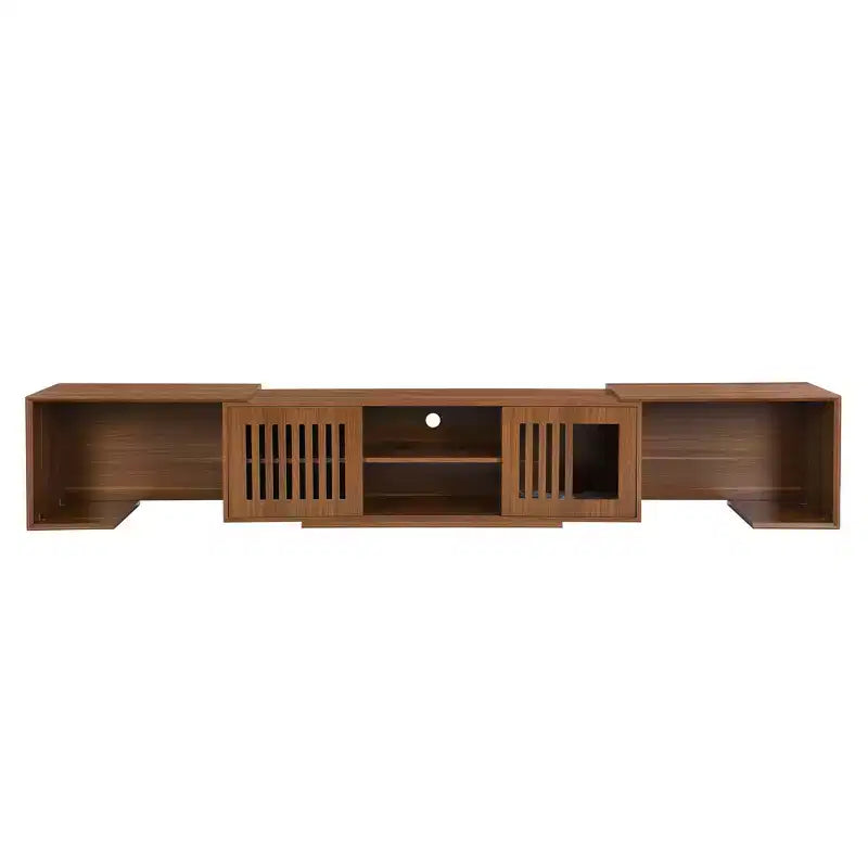 Meuble TV pour chat Meuble TV extensible Meuble TV cache litière, Meuble respectueux des chats, Moderne du milieu du siècle, Noyer-ModernLuxe