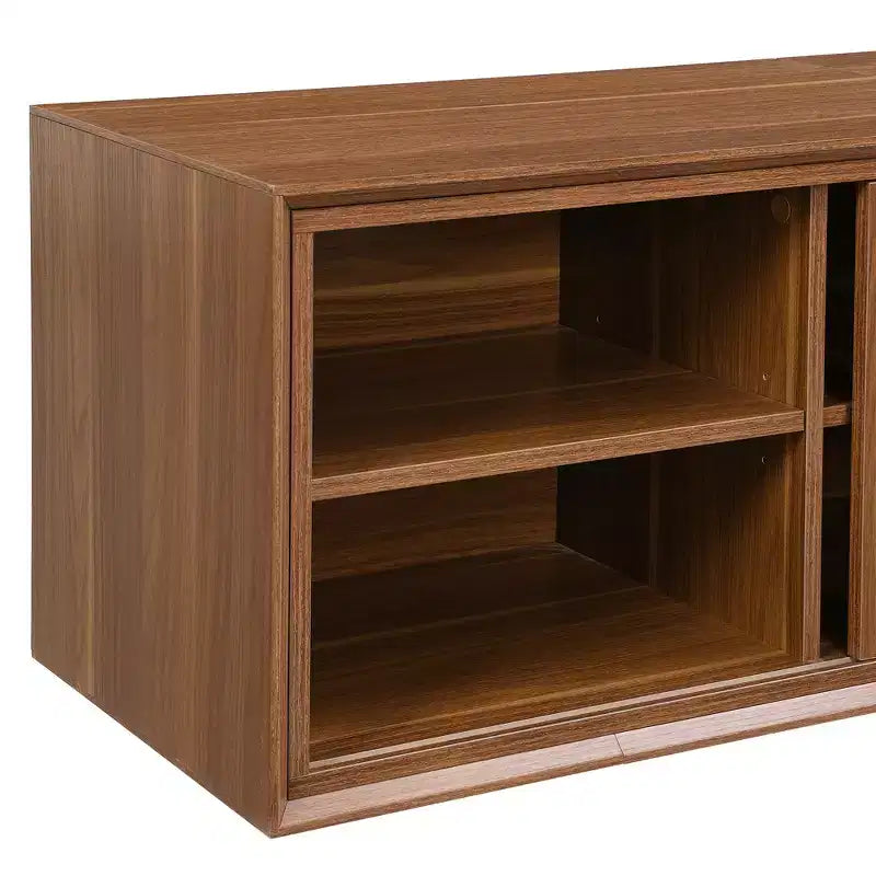 Meuble TV pour chat Meuble TV extensible Meuble TV cache litière, Meuble respectueux des chats, Moderne du milieu du siècle, Noyer-ModernLuxe