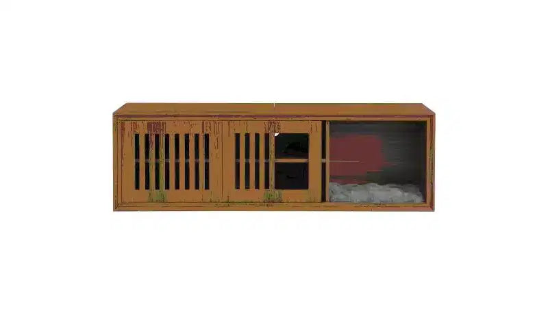 Meuble TV pour chat Meuble TV extensible Meuble TV cache litière, Meuble respectueux des chats, Moderne du milieu du siècle, Noyer-ModernLuxe