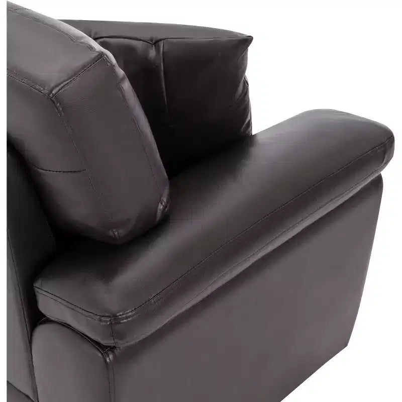 Canapé et fauteuil en similicuir, canapé grand confort pour salon-Morden Fort